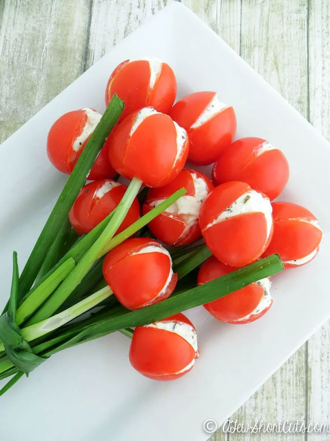 Cheesy Tulip Tomatoes
