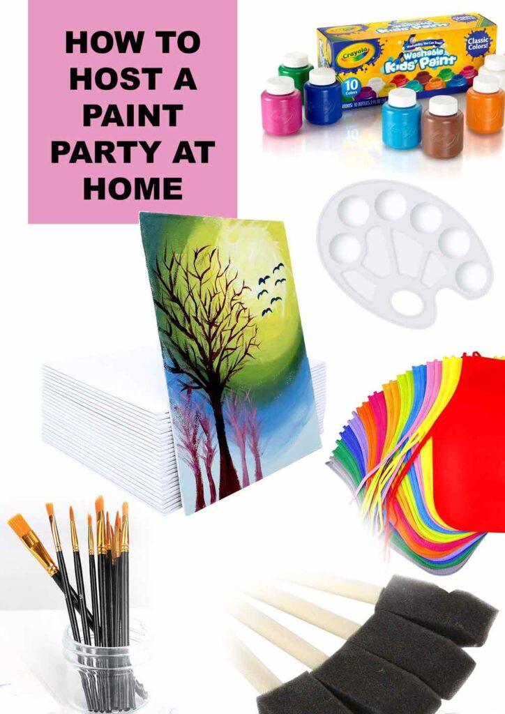 How To Make An Easy DIY Paint Party at Home