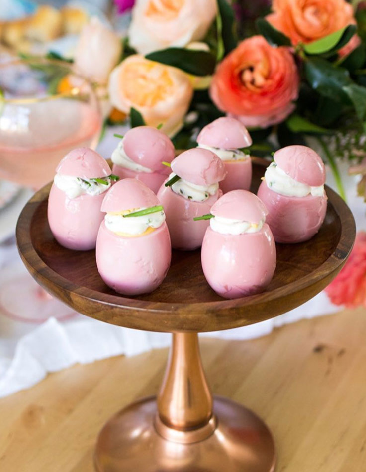 Pink Egg Appetizers